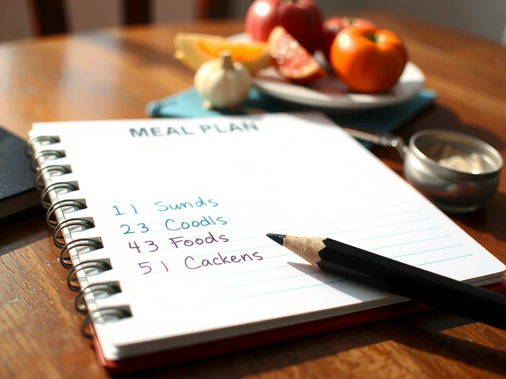 Ručně psaný jídelníček